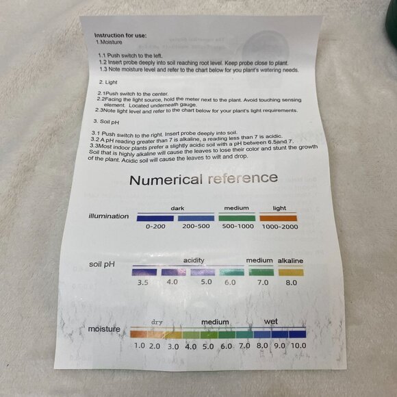 Three-Way Soil Tester Meter Soil Moisture Light pH Test Kit - Picture 6 of 9